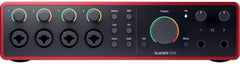 Focusrite Scarlett 18i16 USB-C Audio/MIDI Interface (4th Generation) Bundle with XLR- XLR Cable (2 Pack), Hosa Mid-310 Black 10 ft. Midi cable (2 Pack)