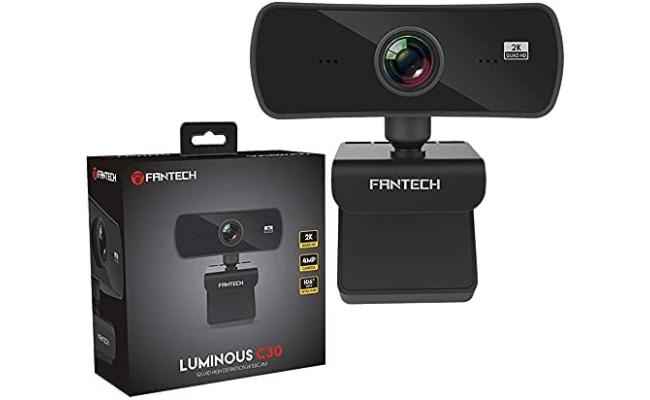 Fantech Luminous C30 QUAD HD WEBCAM (2560X1440),4MP,Ultra Wide Veiwing Angle 106 Degrees ,For Streamers & Youtubers