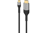 Promate Type-C to HDMI Cable, Premium Type-C (Thunderbolt-4) to HDMI AV Cable with 48Gbps Transfer Speed, 10000+ Bend Lifespan and Nylon Braided Cord for USB Type-C Enabled Devices, MediaCord-8K