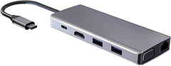 Powerology 11 in 1 USB-C Hub - Gray
