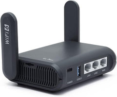 GL-AXT1800 (Slate AX) Pocket-Sized Wi-Fi 6 Gigabit Travel Router & GL.iNet GL-MT300N-V2(Mango) Portable Mini Travel Wireless Pocket VPN Router