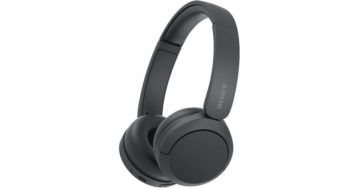 Sony WH-CH520 Wireless Headphones Bluetooth On-Ear Headset with Microphone and up to 50 Hours Battery Life with Quick Charging - Black