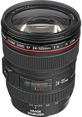 Canon EF 24-105mm f/4L is USM Lens (0344B002) + Filter Kit + Cap Keeper + Cleaning Kit