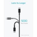 Anker USB-C to USB A 3.0 cable (6ft/1.8m), High Durability Type C Braided Charging Cable Compatible with All Android Devices And More - 18 Month Warranty