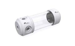 Bykski 50mm Cylindrical Reservoir - White POM - 150mm Total Length (CT-POM-V2)