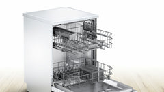 SMS45DW10Q Bosch dishwasher, 6 programs, white, 12' set