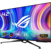 Asus Rog Swift Pg42uq 42” 4k Oled 138hz 0.1ms Hdmi 2.1 True 10 Bit Dci P3 98% G Sync Compatible Console Ready & Remote Control - CompuMe