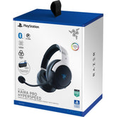 Razer Kaira Pro Hyperspeed Wireless / Bluetooth W/ Haptics Titanium 50mm Drivers Hybrid Miclow Latency Bluetooth30 Hr Battery For Playstation Ps5 Ps4 Pc Mobile