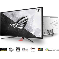 Asus Rog Strix Xg43uq 43” 4k Hdr Dsc 144hz 1ms Hdr 1000 Dci P3 90% Hdmi 2.1 Extreme Low Motion Blur Sync & Freesync™ Premium Pro