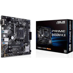 ASUS PRIME B450M-K II AMD Ryzen 5000 4000 Series AM4/DDR4/PCIe 3.0/1xM.2 - mATX MotherBoard | PRIME B450M-K II |