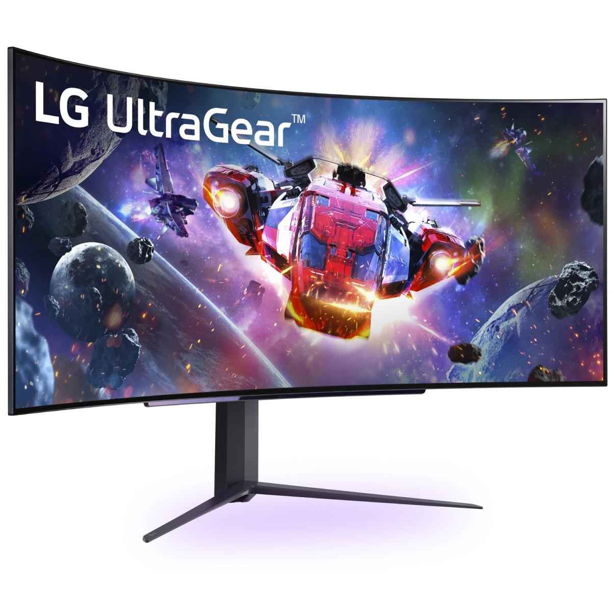 Lg 45gr95qe B 45" Ultragear™ Oled Curved 800r 3k 240hz .03ms Hdr10 Dci P3 98.5% Hdmi 2.1 W/ G Sync Compatible