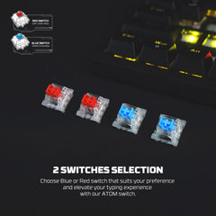 Fantech RGB mechanical gaming keyboard for computer setup