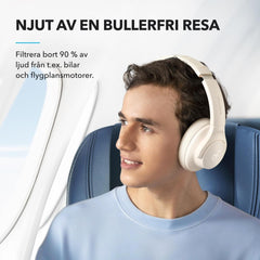 Anker Soundcore Q20i Wireless Hybrid Active Noise Cancelling Headphones 40H Long ANC Playtime Hi-Res Audio Big Bass Transparency Mode - White
