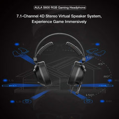 AULA S600 Gaming Headset 7.1
