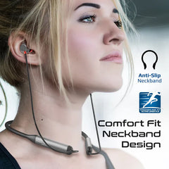Promate Velcon.BLACK ANC Wireless Neckband Earphones