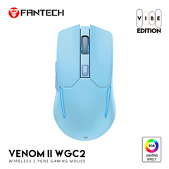 Fantech Venom II WGC2 Wireless 2.4Hz Gaming Mouse VIBE Edition - BLUE