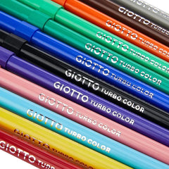GIOTTO Turbo Color Felt Tip Fibre Pens 2.8mm, Pack of 12