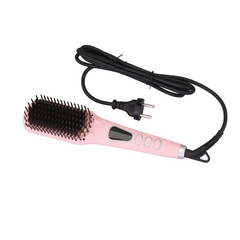 Enzo Hair Straightener Brush, 65Watts, Multi Color - EN-4101