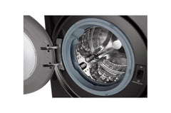 LG Front Load Wash & Dryer Machine A, 12KG Wash & 8KG Dryer, 1400RPM, Glass Door, Black Steel - F4V9BCP2EE.SBLPEL