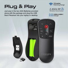 Promate PROPOINTER Universal Intuitive Wireless Presenter