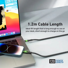 Promate Transline-CI . Black, SB-C to Lightning Cable