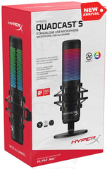 HyperX QuadCast S – RGB USB Condenser Microphone for PC, PS4, PS5 and Mac