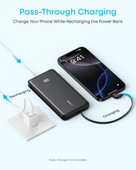 ANKER ZOLO POWER BANK 10K 22.5W BUILT IN USB -C CABLE EUROPE BLACK