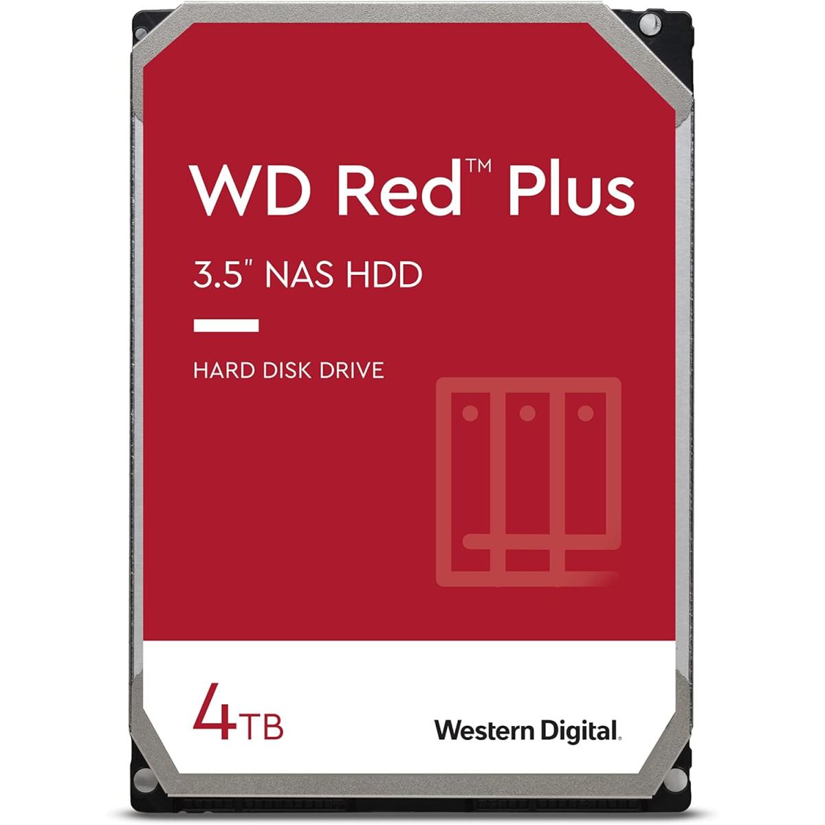 Western Digital 4tb Wd Red Plus Nas Internal Hard Drive Hdd 5400 Rpm 256mb Cache Western Digital 4tb Wd Red Plus Nas Internal Hard Drive Hdd 5400 Rpm 256mb Cache