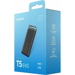 Samsung T5 Evo 4tb Portable External Ssd Usb 3.2 Gen 1 Seq. Read Speeds Up To 460mb/s For Gaming & Content Creation Black