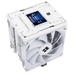 Thermalright Burst Assassin 120 Vision WHITE CPU Air Cooler, Square IPS 2.4" LCD Display, Single Tower w/ 6x 6mm Heat Pipes & High Performance Dual Fan | Burst Assassin 120 Vision WHITE | - CompuMe