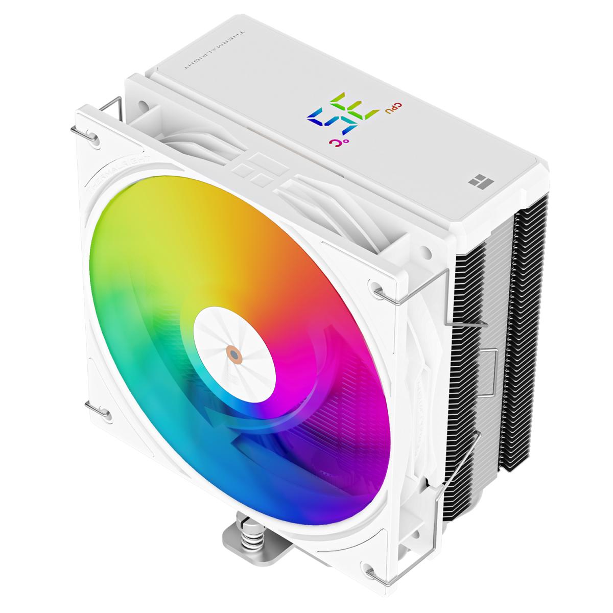 Thermalright Assassin X 120 R Digital ARGB WHITE CPU Air Cooler, Single Tower w/ 4x 6mm Heat Pipes & High Performance Single Fan | Assassin X 120 R Digital ARGB WHITE | - CompuMe Thermalright Assassin X 120 R Digital ARGB WHITE CPU Air Cooler, Single Tower w/ 4x 6mm Heat Pipes & High Performance Single Fan | Assassin X 120 R Digital ARGB WHITE | - CompuMe