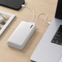 WIWU Wi-P068 Speedy Series 20000mAh Power Bank – Dual USB 2A Output, Type-C & Micro Input, White - 18 Months Warranty