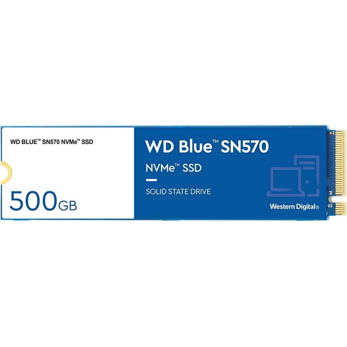 Wd Blue Sn570 Nvme M.2 2280 500gb Pci Express 3.0 X4 3d Nand Up To 3,500 Mb/s