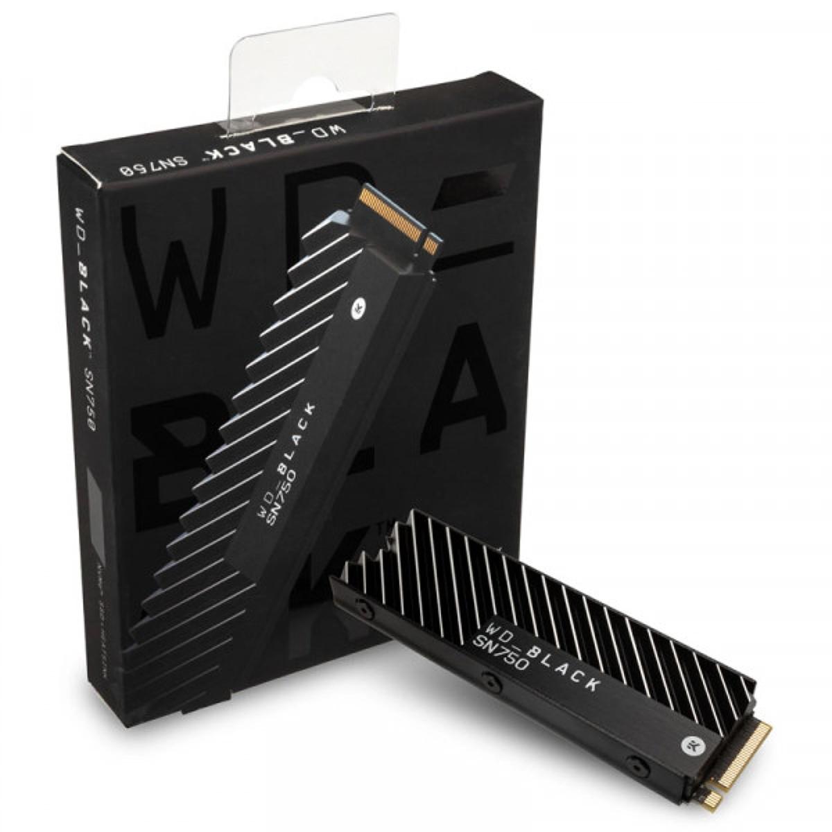 Wd Black Sn750 Nvme M.2 2280 500gb Pci Express 3.0 X4 64 Layer 3d Nand (ssd) W/ Heatsink - CompuMe Wd Black Sn750 Nvme M.2 2280 500gb Pci Express 3.0 X4 64 Layer 3d Nand (ssd) W/ Heatsink - CompuMe
