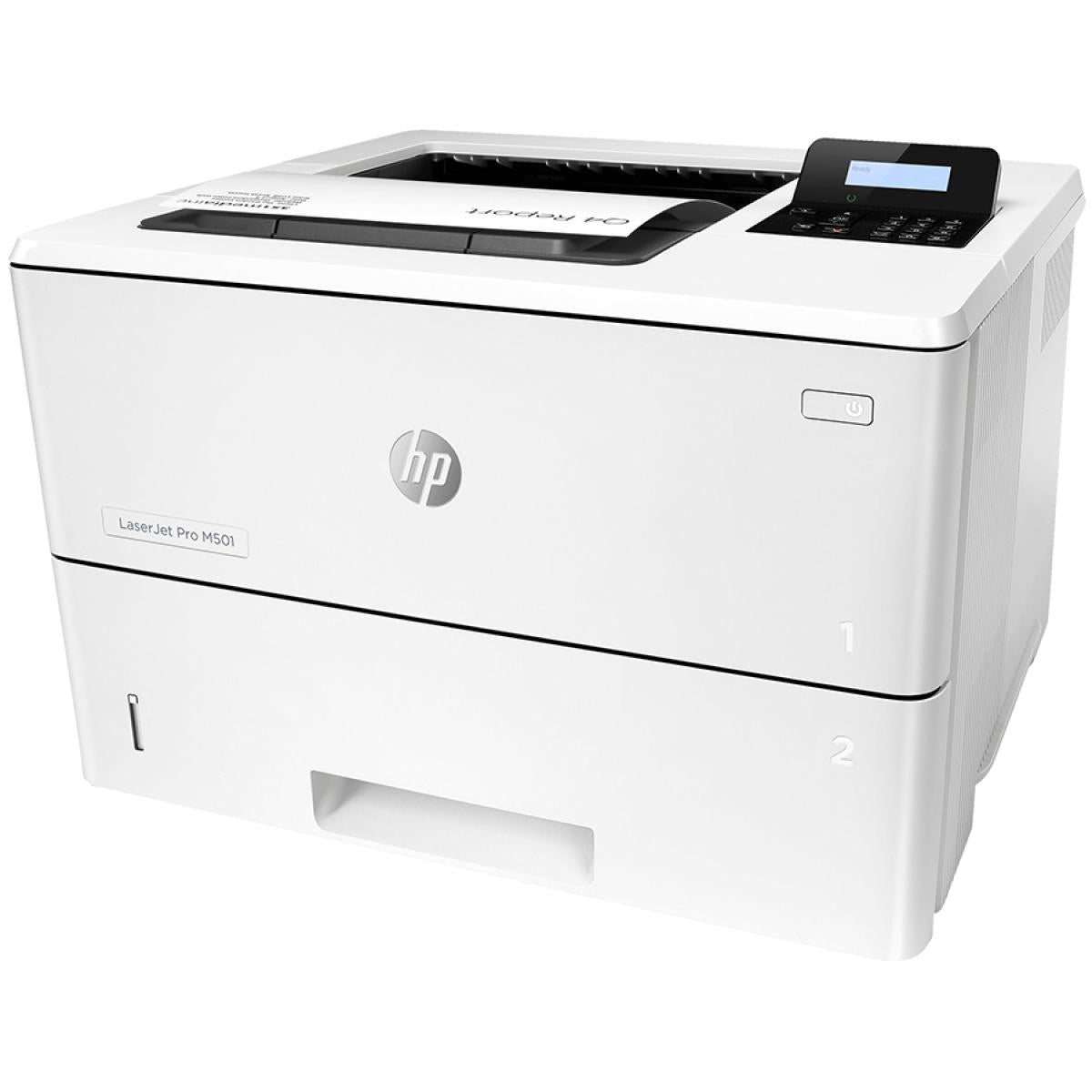 Hp Laserjet Pro M501dn Monochrome Printer W/ Built In Ethernet & 2 Sided Printing Light Gray