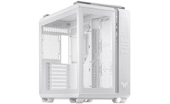 Asus Tuf Gt502 Mid Tower Dual Chamber Design Independent Cooling Zones For The Cpu & Gpu Tool Free Side Panels Usb 3.2 Gen 2 Type C White