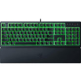 Razer Ornata V3 X Gaming Low - Profile Keys Silent Membrane Switches Spill Resistant Chroma RGB Lighting Ergonomic Wrist Rest - Black
