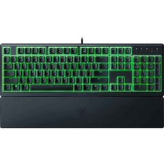 Razer Ornata V3 X Gaming Low Profile Keys Silent Membrane Switches Spill Resistant Chroma Rgb Lighting Ergonomic Wrist Rest Black