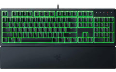 Razer Ornata V3 X Gaming Low-Profile Keys Silent Membrane Switches Spill Resistant Chroma RGB Lighting Ergonomic Wrist Rest - Black