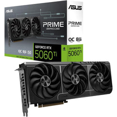 Asus Prime Geforce Rtx 5060 Ti 8gb Gddr7 128 Bit Memory, 2572 Mhz Boost Clock, 28 Gbps Memory Speed, 4608 Cuda Cores