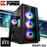 Cc Power 5060ti 102 Gaming Pc New 14gen Intel I5 14400f 10 Cores W/ Nvidia Rtx 5060 Ti 16gb Ddr7 W/ Ddr5 Memory & Advanced Air Cooler - CompuMe