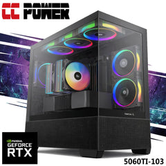 CC Power 5060TI-103 Gaming PC NEW 14Gen Intel Core i7 20-Cores w/ Nvidia RTX 5060 TI 8GB DDR7 & Advanced Air Cooler