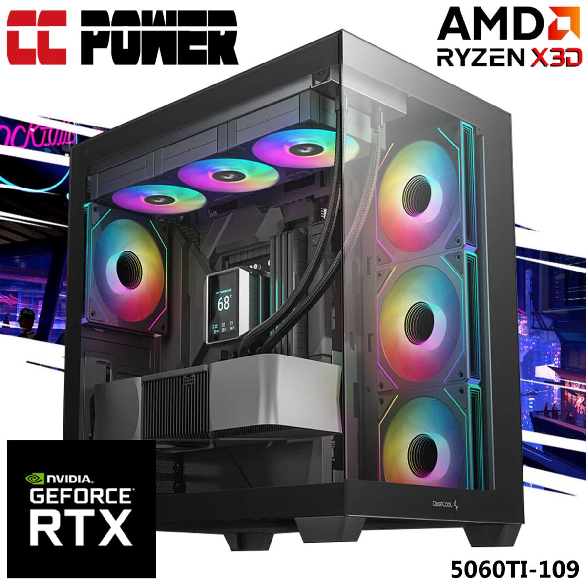 Cc Power 5060ti 109 Gaming Pc 7gen Amd Ryzen 7 7800x3d 8 Cores W/ Nvidia Rtx 5060ti 16gb Ddr7 & Advanced Air Cooler Cc Power 5060ti 109 Gaming Pc 7gen Amd Ryzen 7 7800x3d 8 Cores W/ Nvidia Rtx 5060ti 16gb Ddr7 & Advanced Air Cooler