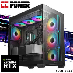 CC Power 5060TI-111 Gaming PC NEW 9Gen AMD Ryzen 7 9700X 8-Cores w/ Nvidia RTX 5060TI 16GB DDR7 & Advanced Air Cooler
