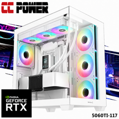 CC Power 5060TI-117 Gaming PC NEW 14Gen Intel I7 20-Cores w/ Nvidia RTX 5060 TI 16GB DDR7 w/ Advanced Air Cooler