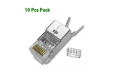 UGREEN Cat 7 Shielded RJ45 Modular Plug Connecter Gold-plated 50U - 10 Pieces