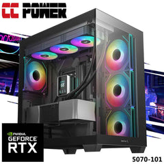 Cc Power 5070 101 Gaming Pc New 14gen Intel I7 20 Cores W/ Nvidia Rtx 5070 12gb Ddr7 W/ Advanced Air Cooler