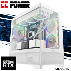 CC Power 5070-102 Gaming PC NEW 14Gen Intel I5 K-Series 14-Cores w/ Nvidia RTX 5070 12GB GDDR7 & Liquid Cooler