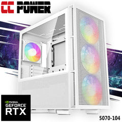 Cc Power 5070 104 Gaming Pc New Intel Core Ultra 7 K Series 20 Cores W/ Nvidia Rtx 5070 12gb Ddr7 & Liquid Cooler - CompuMe