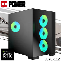 Cc Power 5070 112 Gaming Pc New 12gen Intel Core I7 K Series 12 Cores W/ Nvidia Rtx 5070 12gb Ddr7 & Advanced Air Cooler